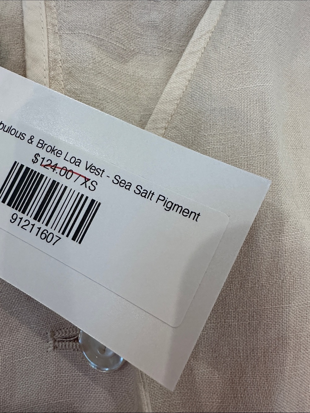 Linen Vest - Picture 4 of 5